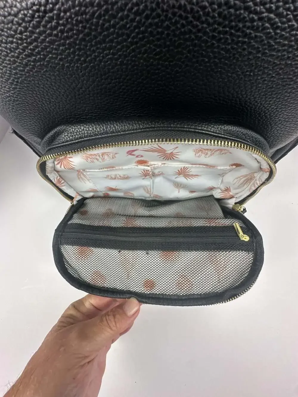 Desert Baby Goods Vegan Leather Diaper Bag Backpack